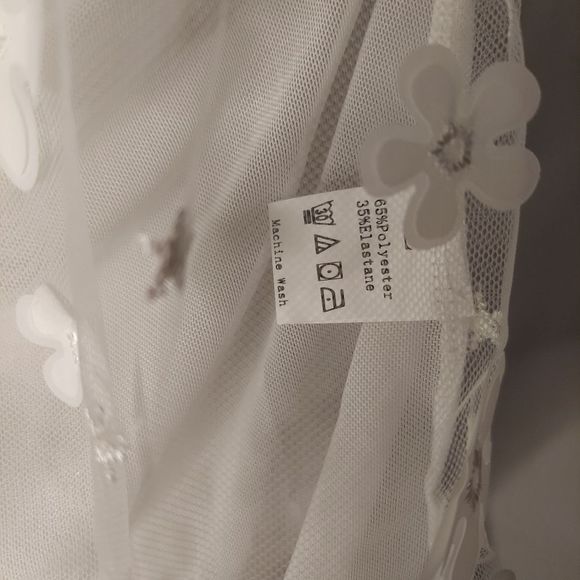 Appliques Sheer Mesh Teddy Bodysuit With Choker - Picture 6 of 9